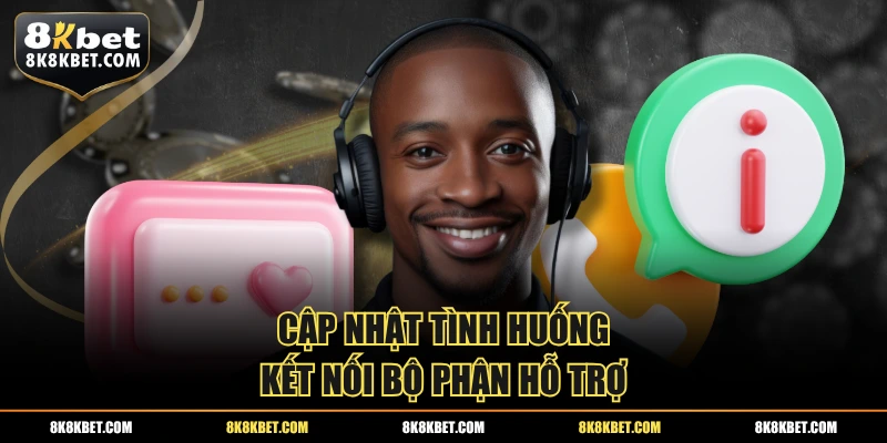Cập nhật tình huống kết nối bộ phận hỗ trợ